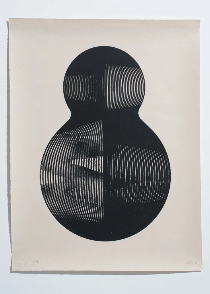 8(EIGHT) - 63x48cm - Silkscreen print on 100g/m Hahnemühle mould-made paper - 2022 Produced in a limited edition of 20.